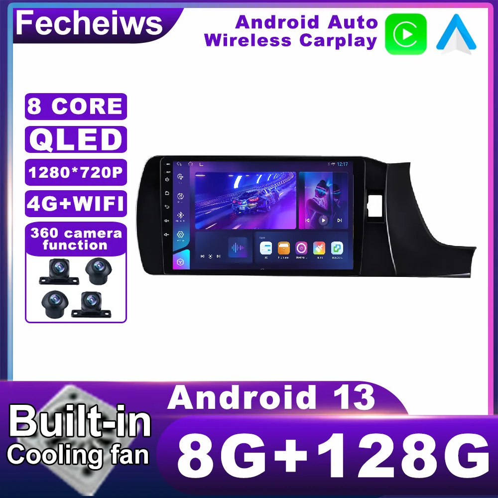 

9 дюймов Android 13 для Honda Amazr правое автомобильное радио навигация GPS BT стерео ADAS QLED видео DSP RDS мультимедиа AHD No 2din 4G LTE