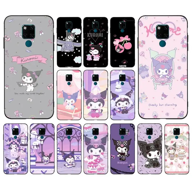 

BANDAI Kuromi Cartoon Phone Case for Huawei Mate 20 10 9 40 30 lite pro X Nova 2 3i 7se