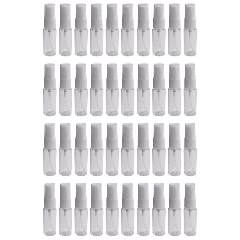 

40Pcs 20Ml Portable Small Transparent Plastic Empty Spray Bottle Refillable Bottles