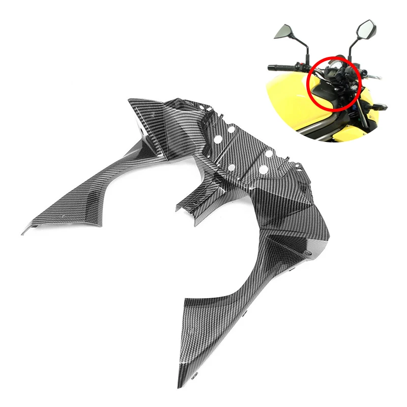 

Motorcycle ABS PLASTIC Front Inner Dash Cover Panel Fairing Hydro Dipped Carbon Fiber Finish For KAWASAKI ER6N ER6F 2012-2016