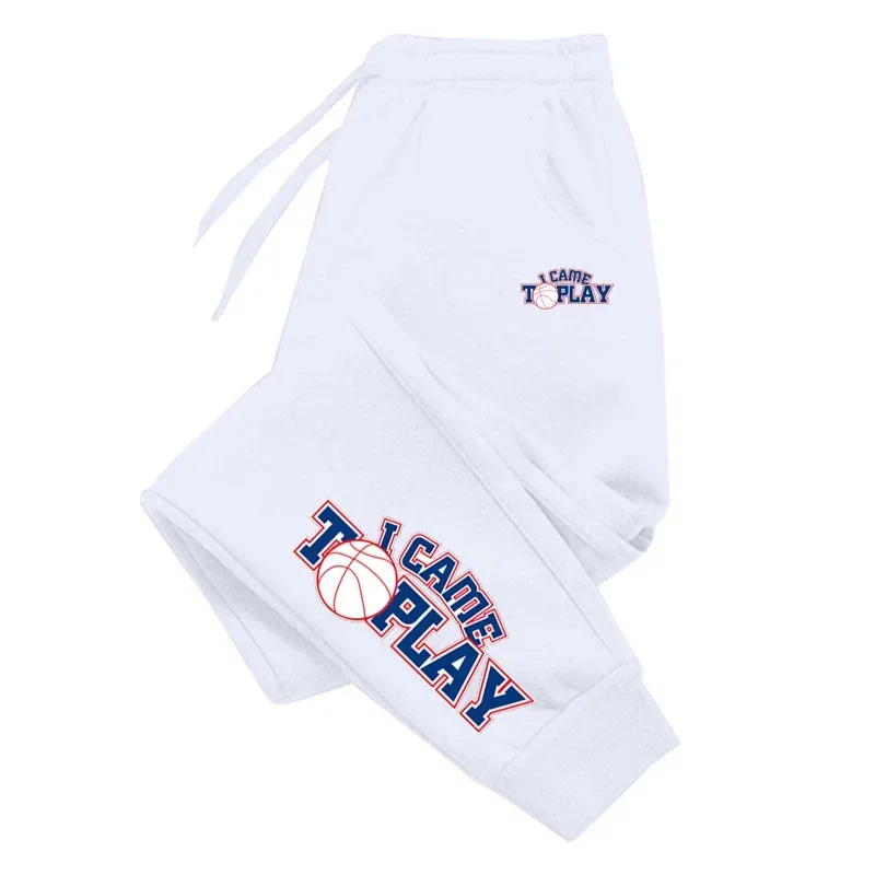 Спортивные штаны с буквенным принтом I Came to Play мужские осенние длинные брюки