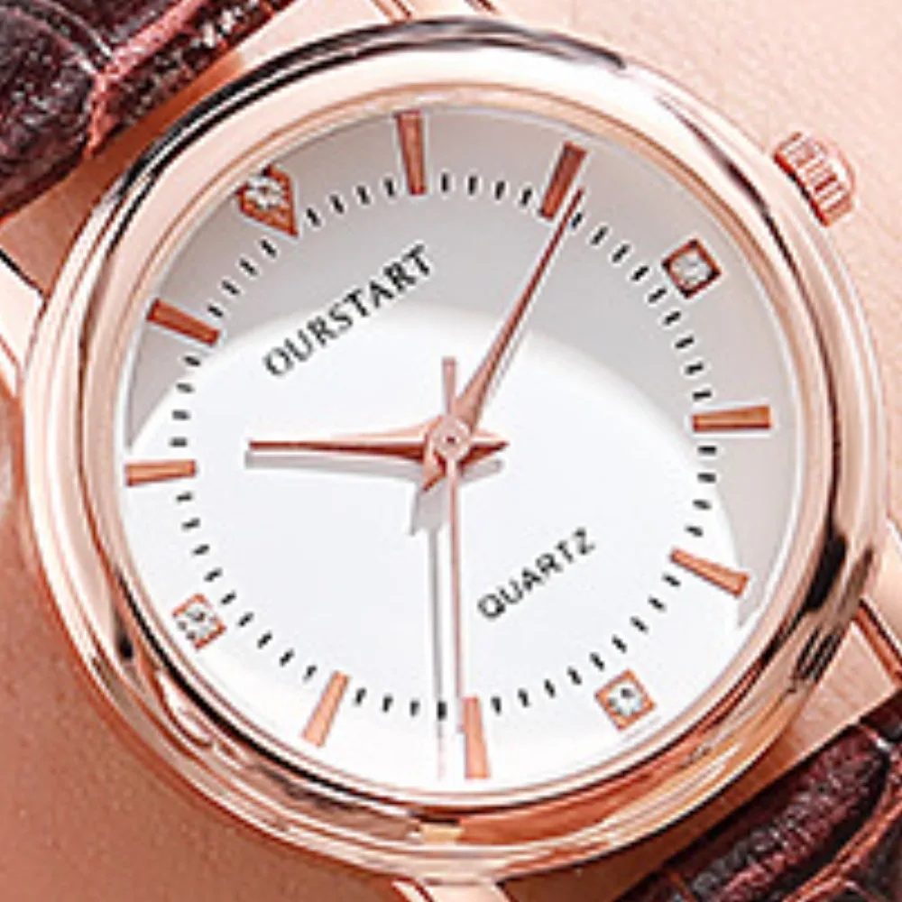 Женские светящиеся кварцевые часы Цифровые кожаные Часы Наручные Reloj Para Mujer Montre