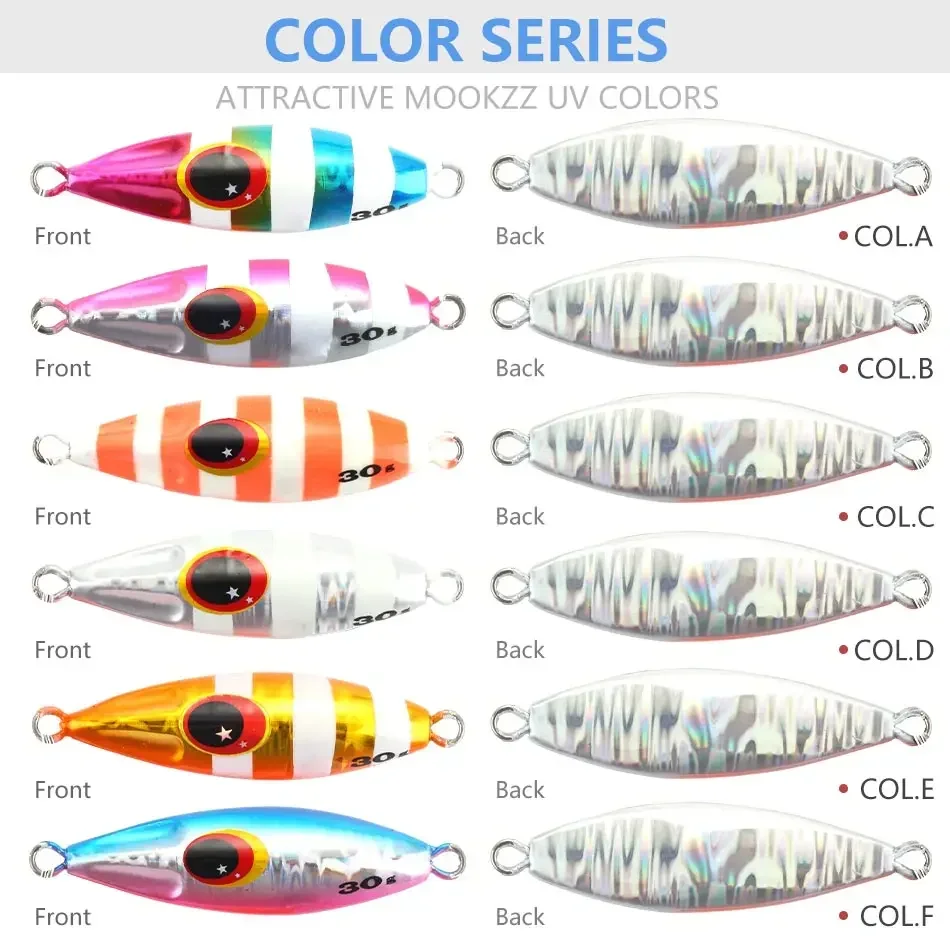 Новинка мягкие металлические приманки MOOKZZ 20 г 30 40 60 80 100 высококачественные для