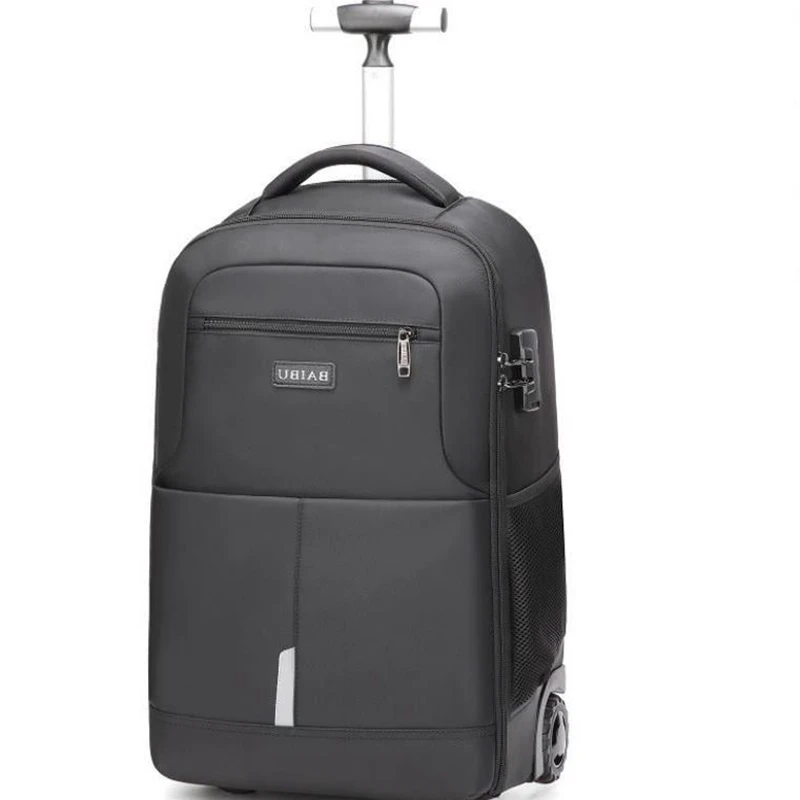 

20 Inch Men Travel trolley bag Rolling Luggage backpack on wheels wheeled backpack duffle Cabin carry on Travelling trolley bags