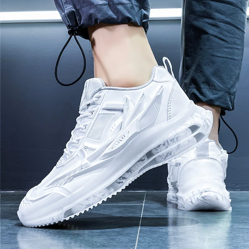 

Men Shoes Sneakers Non-Slip Sports Man Trainer Platform Lace Up Men's Casual Tenis Soft Walking Footwear Sneakers