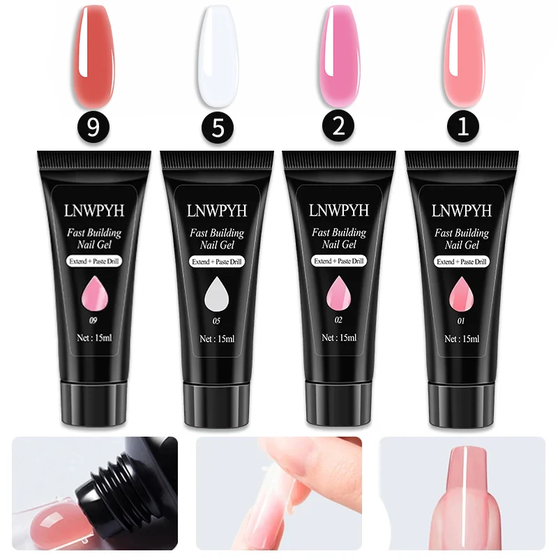 Профессиональный Набор Для Наращивания Ногтей Polygel Акриловый Дизайн