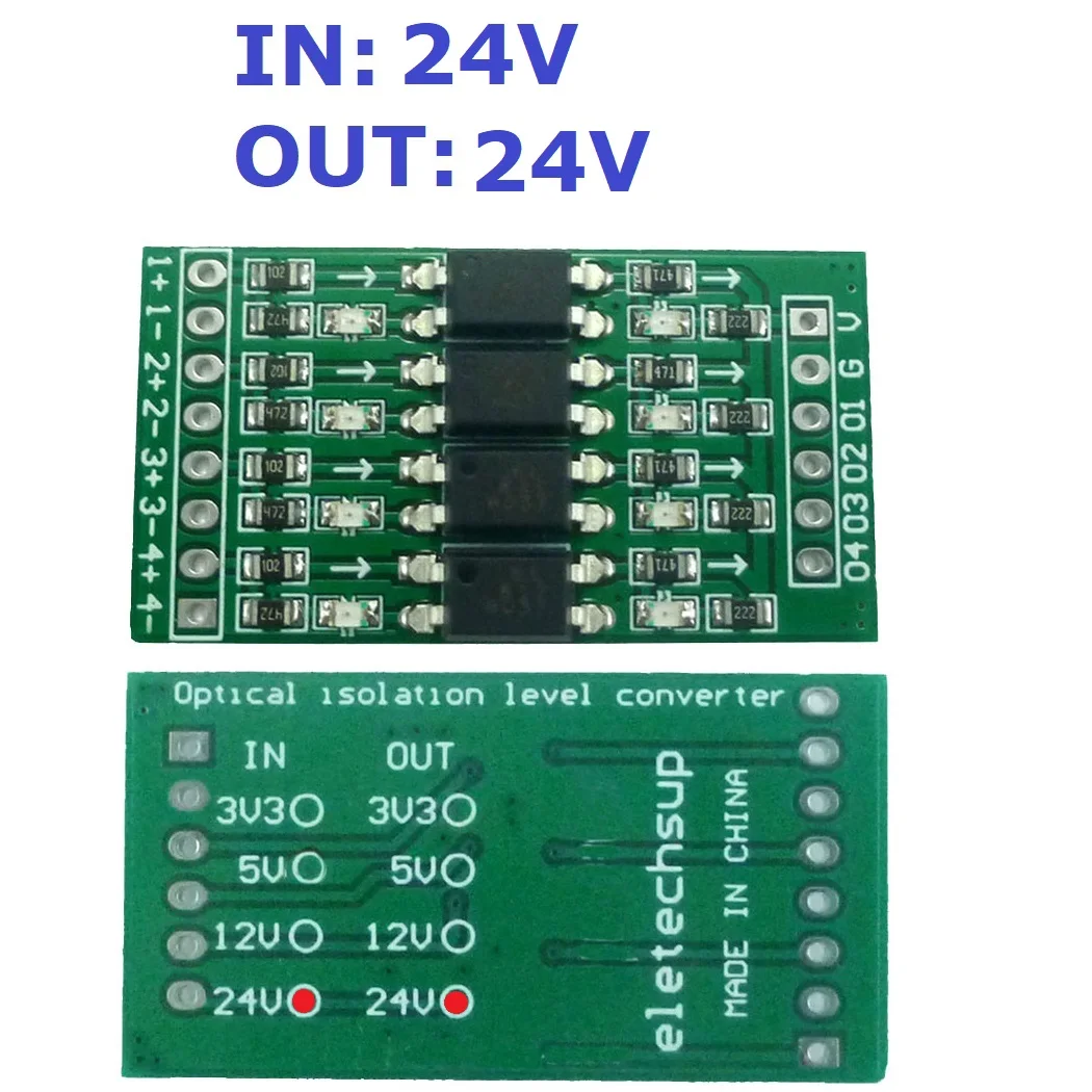 

In PNP/NPN out NPN OUT оптическая изоляционная плата 4ch 3,3 V 5V 12V 24V Цифровой фотомодуль