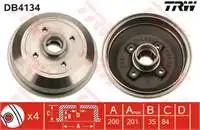 

Store code: DB4134 for rear brake drum (ABS) CORSA B TIGRA 1,4