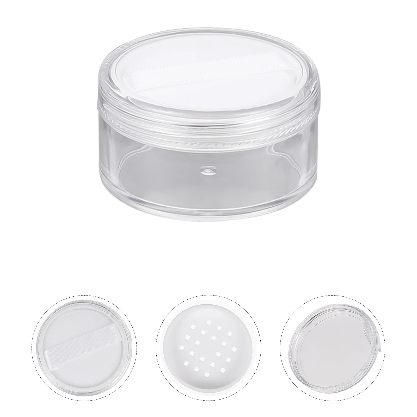 

4pcs Reusable Loose Powder Boxes Powder Containers Makeup Powder Cases Powder Cases