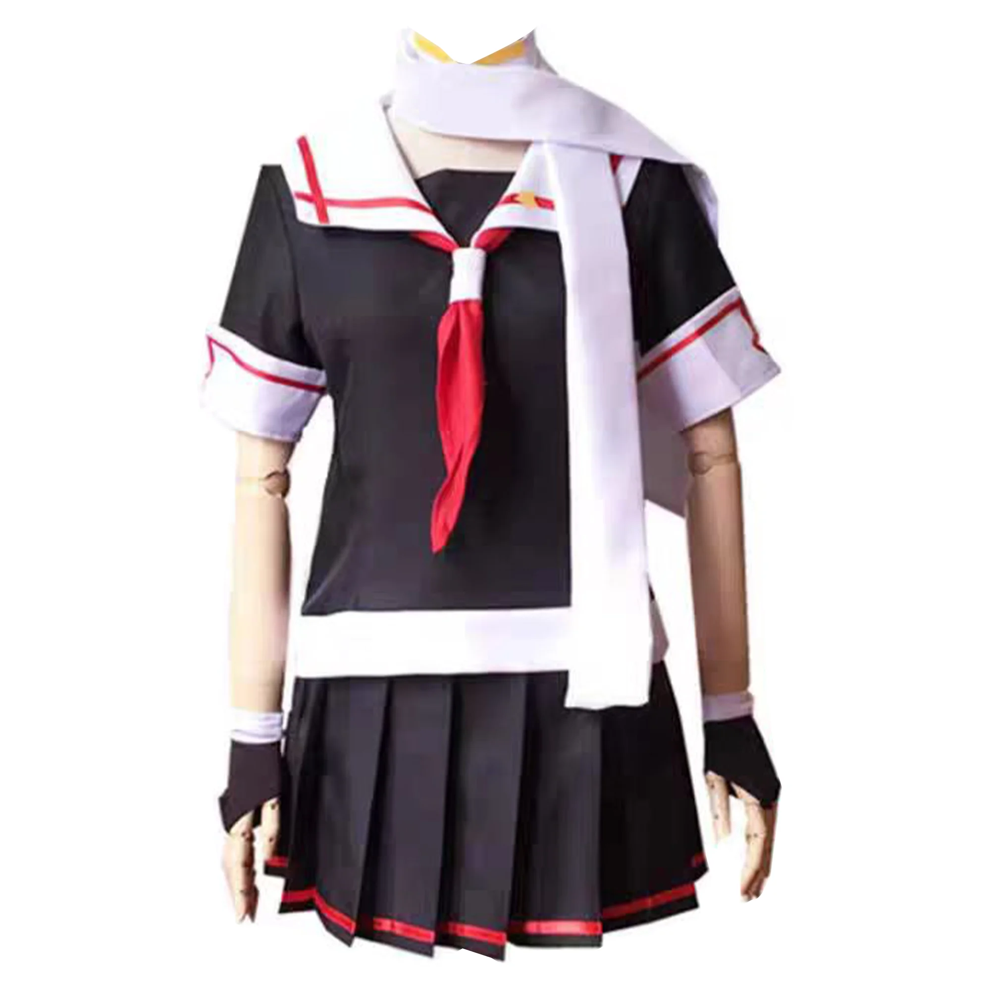 Аниме Kantai Коллекция Косплей Юдachi Костюм JK Униформа Полный комплект Женский