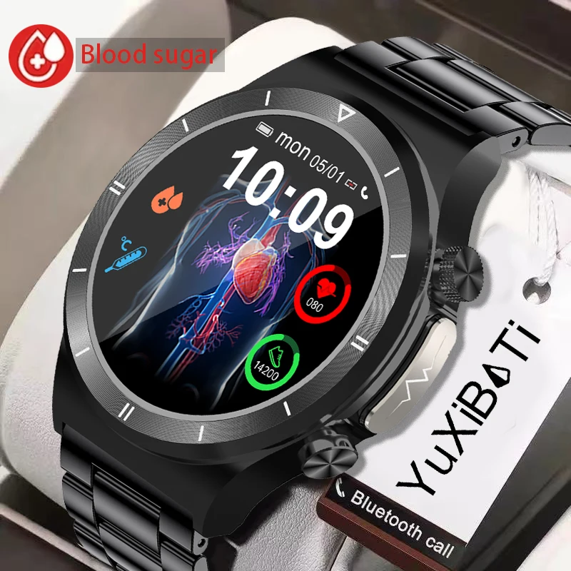 

Healthy Blood Sugar Make Call Smartwatch 1.39 -inch 360*360 HD Large Screen ECG SmartWatch Monitoring Non-invasive Blood Glucose