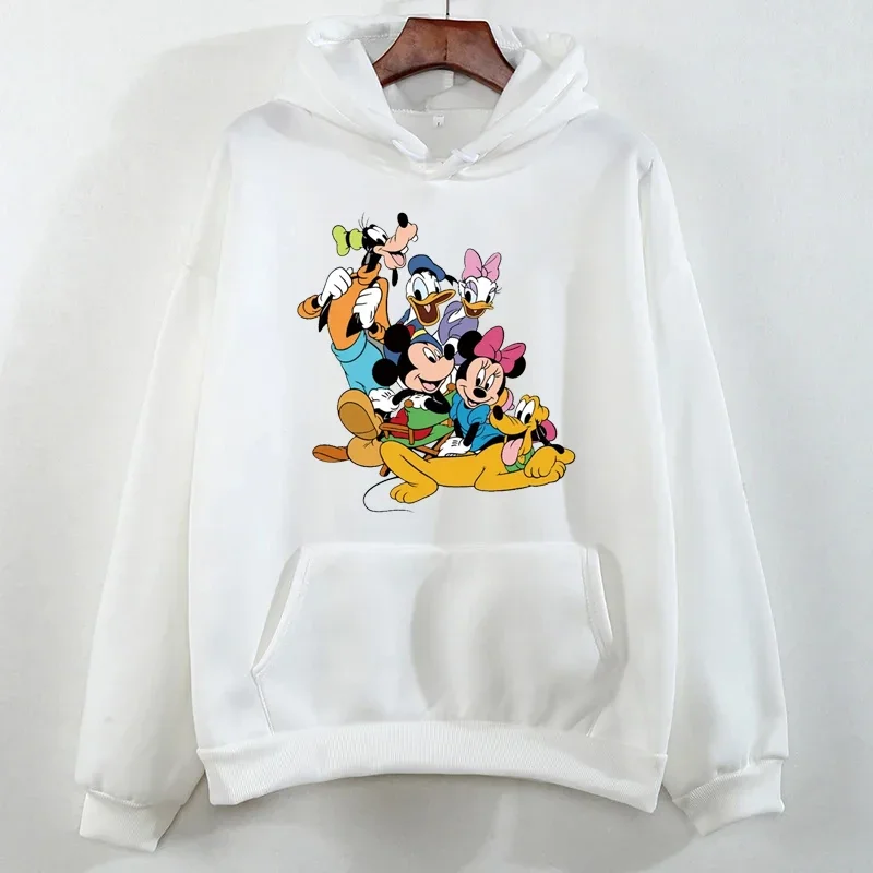 Милые толстовки с принтом Микки Мауса и рисунком женские осенние повседневные