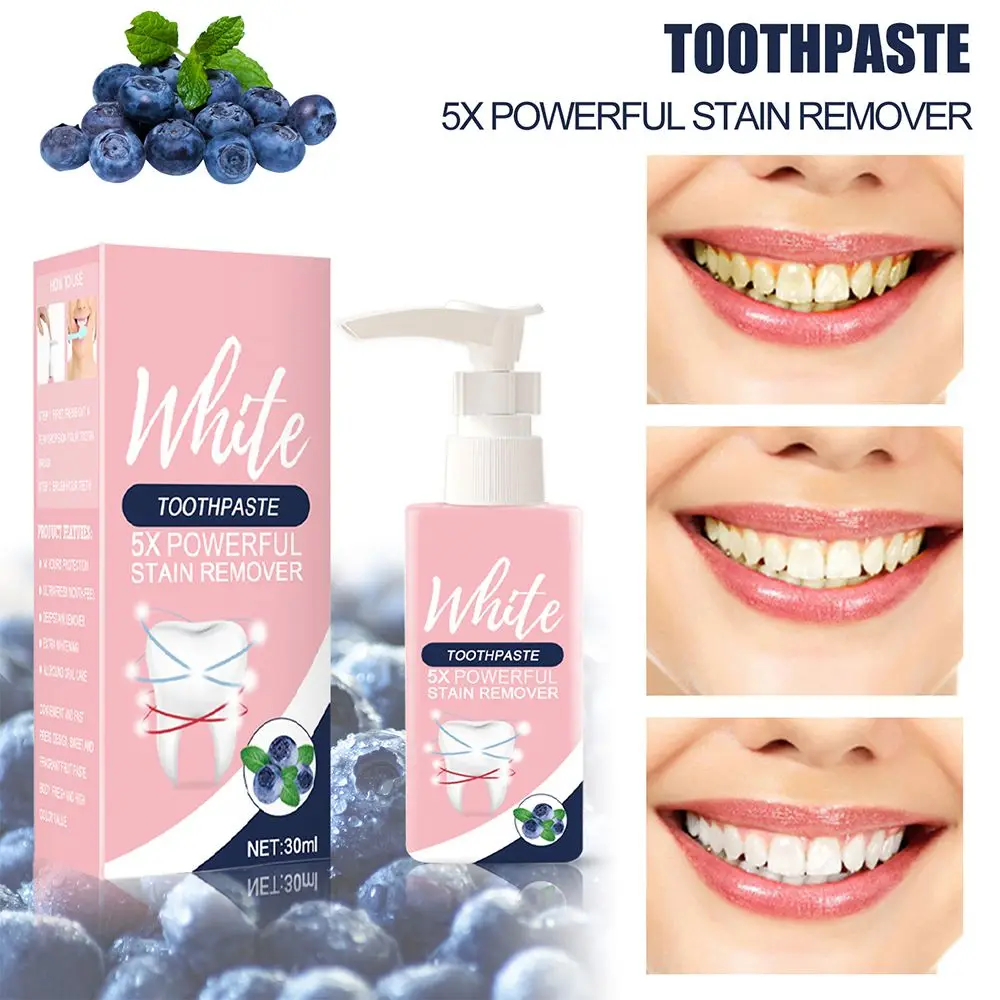 

Colour Corrector Teeth Whitening Sensitive Teeth Toothpaste Blueberry Baking Soda Stain Removal Mouth Breathing Freshener Tooth