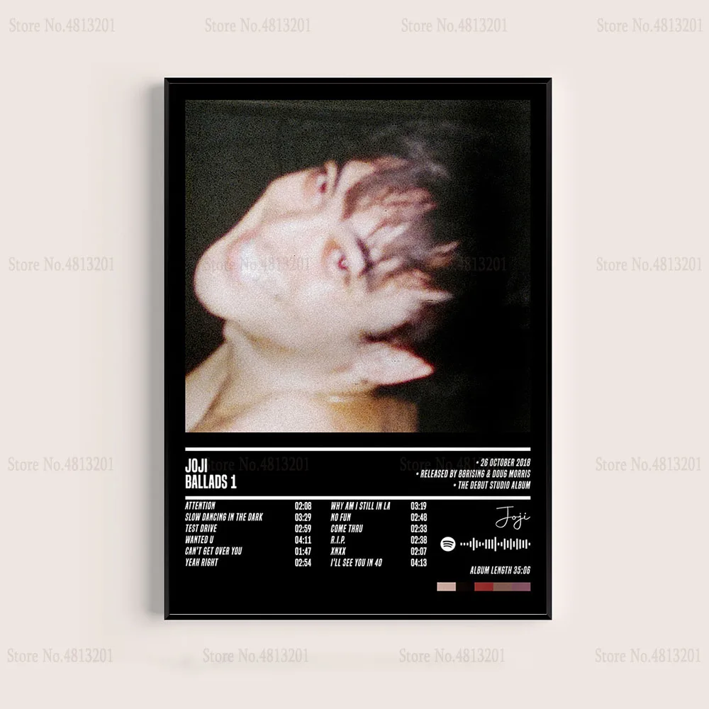 Плакаты и принты музыкальный альбом Joji Rapper Star модная живопись холст настенное