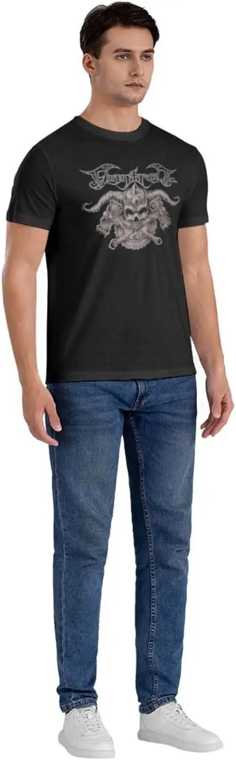 Мужская повседневная хлопковая футболка с коротким рукавом свободный удобный