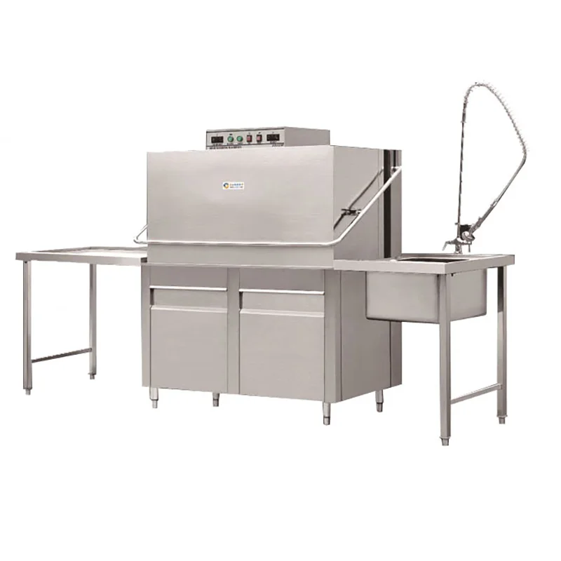 

60L Commercial Portable Dish Washer Tablets Countertop Dishwasher Double Hood Type Dishwasher For Hotel Kitchen