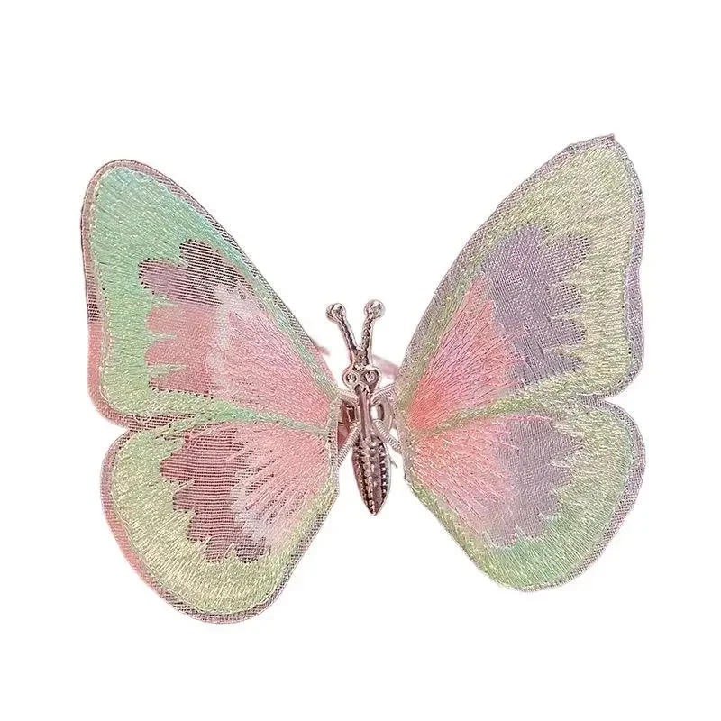 Зажим для волос с вышивкой в виде бабочки девочек