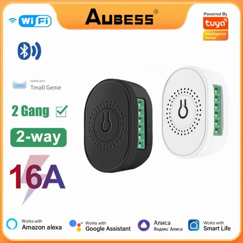 

Умный выключатель Tuya с Wi-Fi, 16 А, 2 режима, совместим с Alexa Google Home