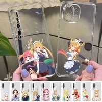 yndfcnb miss kobayashis dragon maid phone case for redmi note 5 7 8 9 10 a k20 pro max lite for xiaomi 10pro 10t