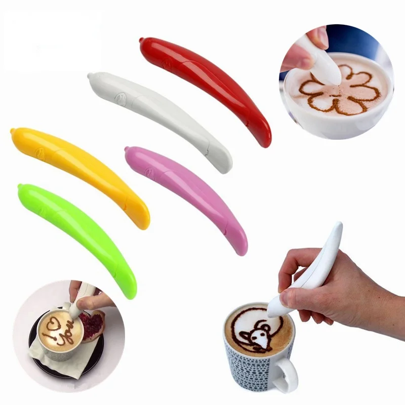 

Wonderlife Cafe Drawing Pen Barista Tools Cappuccino Cafe Latte Art Coffee Tamper Coffee Painting Flowers Decor With Stencil