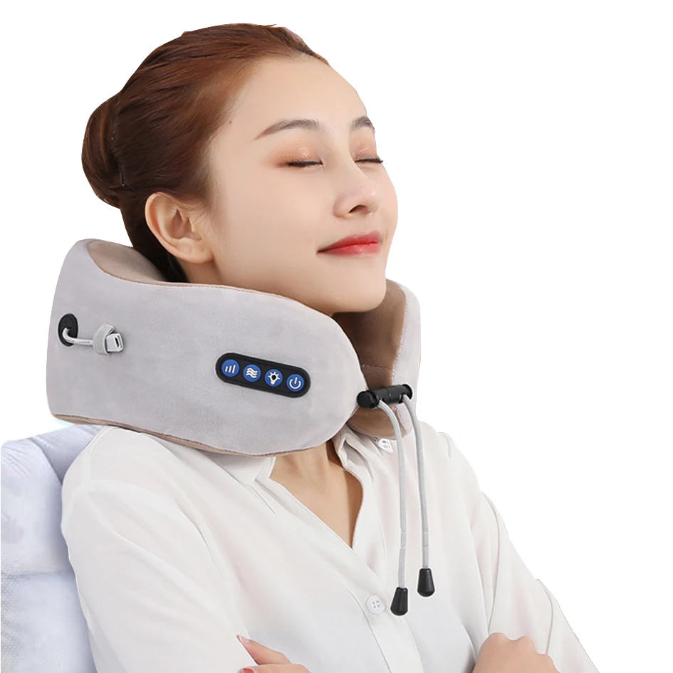 

Electric Neck Massager U Shaped Pillow Multifunctional Portable Shoulder Cervical Massager Travel Home Car Relax Massage Pillow