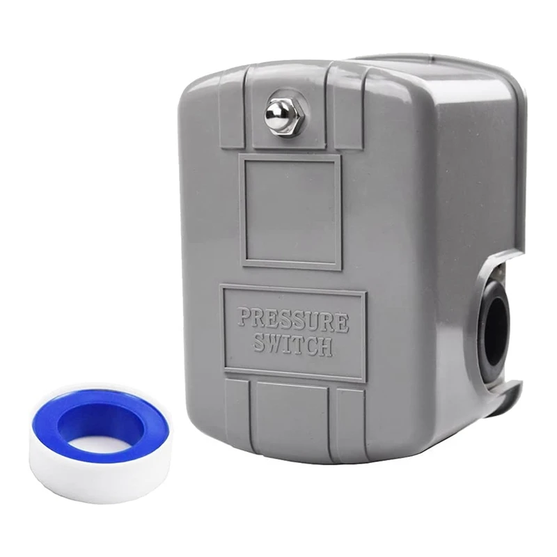 

1 Set 40-60Psi Water Pressure Switch Adjustable Double Spring Rod 110V-230V With Sealing Tape