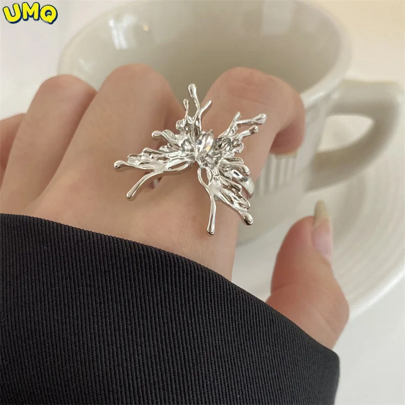 

Кольцо женское из чистого 24-каратного золота с бабочкой, 18 К