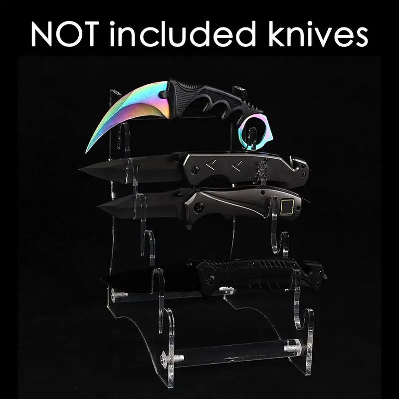 Стойка для резки акриловый держатель прозрачная настольная витрина вмещает 6