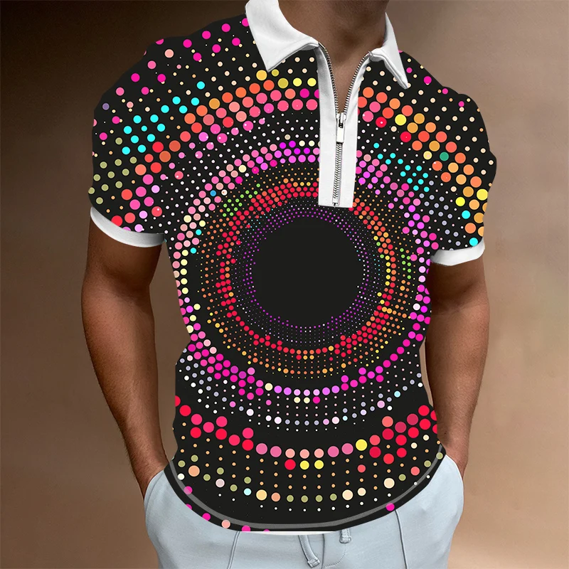 

2022 Summer New Men's Fashion 3D Printing POLO Shirts Business Casual Short Sleeves Comfortable Breathable T-Shirts Streetwear