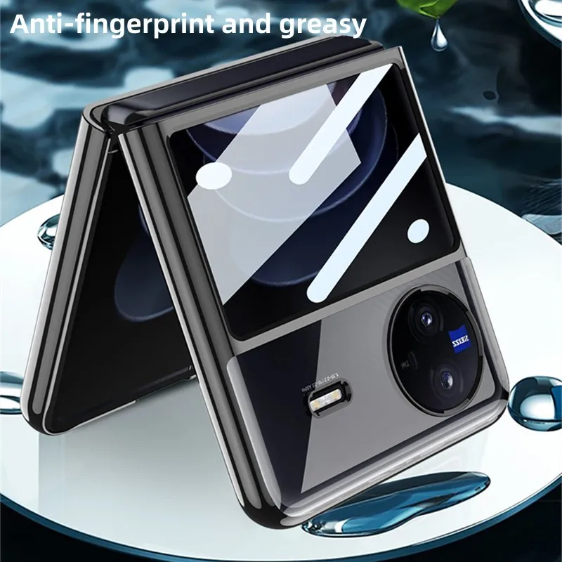 Transparent Plating Cover For VIVO X Flip Case Ultra-thin Transparent Hard Plastic Panel For VIVO X Flip With Screen Protection