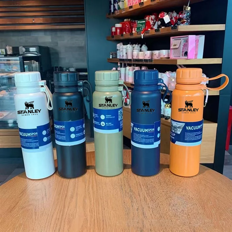 

650ml/800ml Original Stanley Stainless Steel Insulated Water Bottle Double Wall Vacuum Thermos Flask with Handle Travel Outdoor