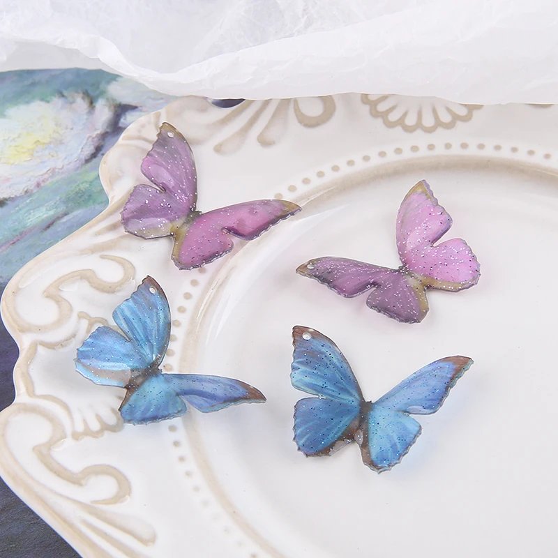 

Акриловая подвеска-бабочка с отверстием, 1 шт.