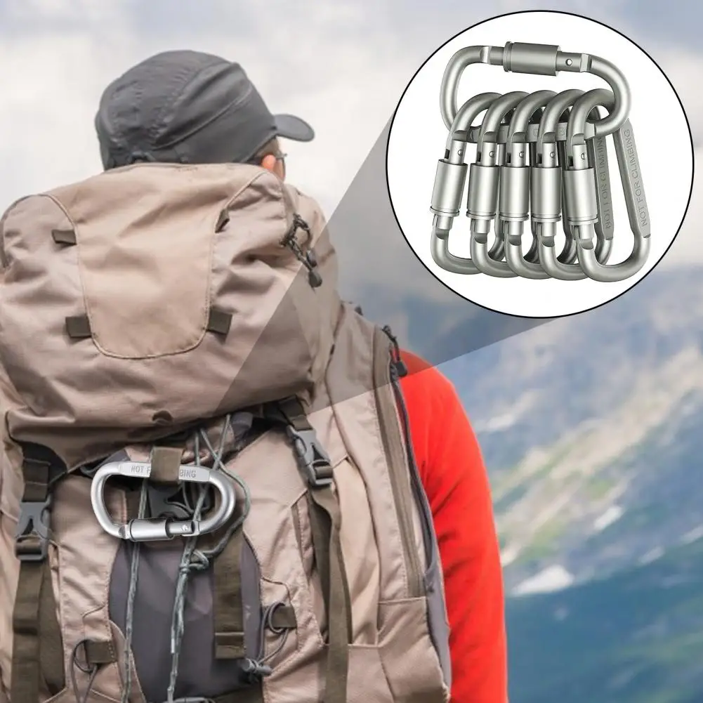 Запирающиеся карабины многофункциональные зажимы для ключей набор мини-зажимов