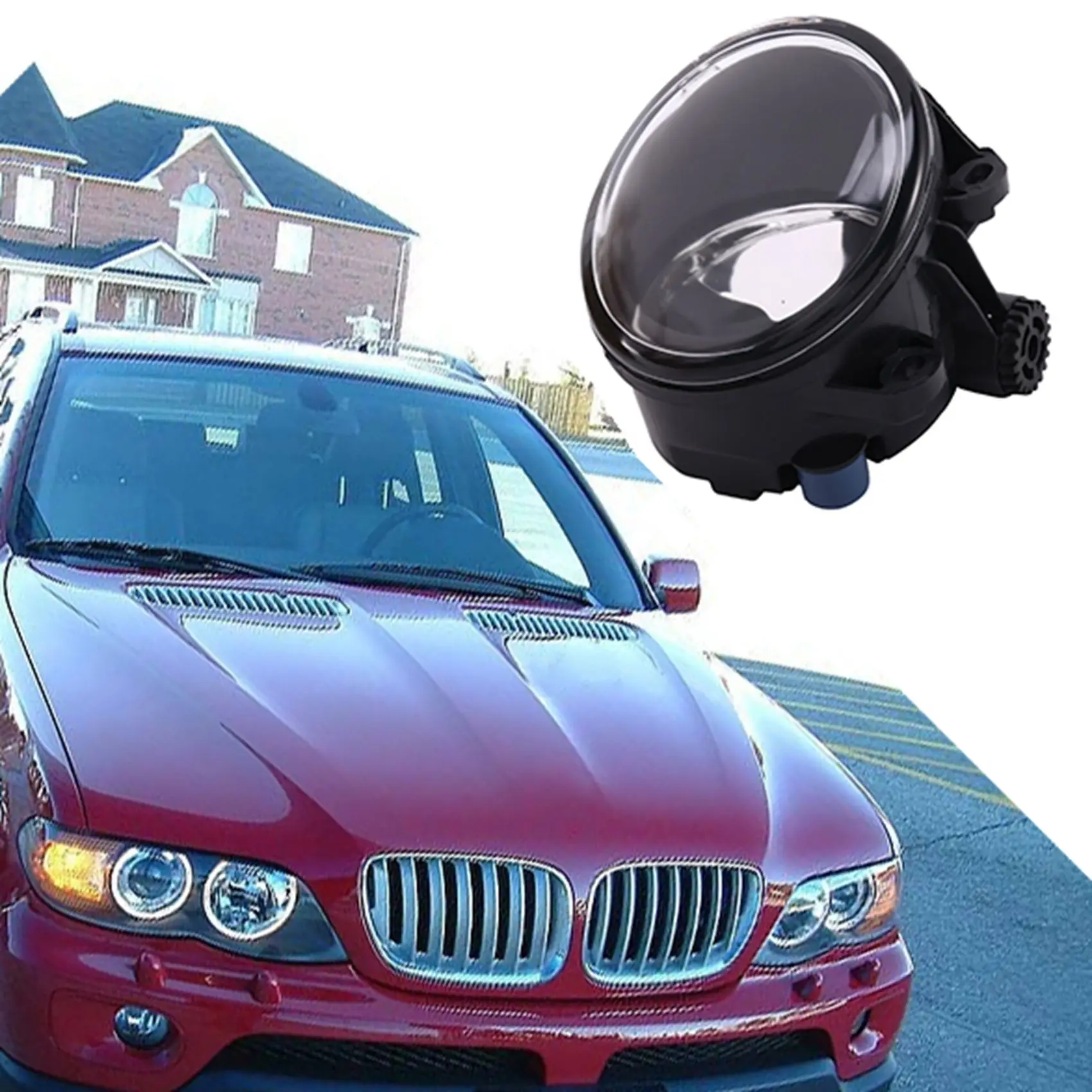 Правый передний бампер автомобиля противотуманная фара для BMW- X5 E53 1999-2006 F22 F23 E92 E93