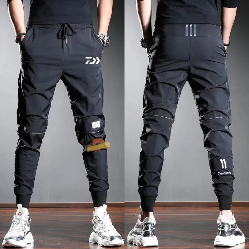 

2023 Daiwa For Men Fishing Pants Quick Dry Breathable Sportspants Summer Thin Slim Fitting Pants Outdoor Elastic Hiking Trousers