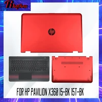 new original for hp pavilion x360 15 bk 15t bk lcd back coverpalmrestbottom case 15 bk015nr 15 bk167cl 862637 001 red
