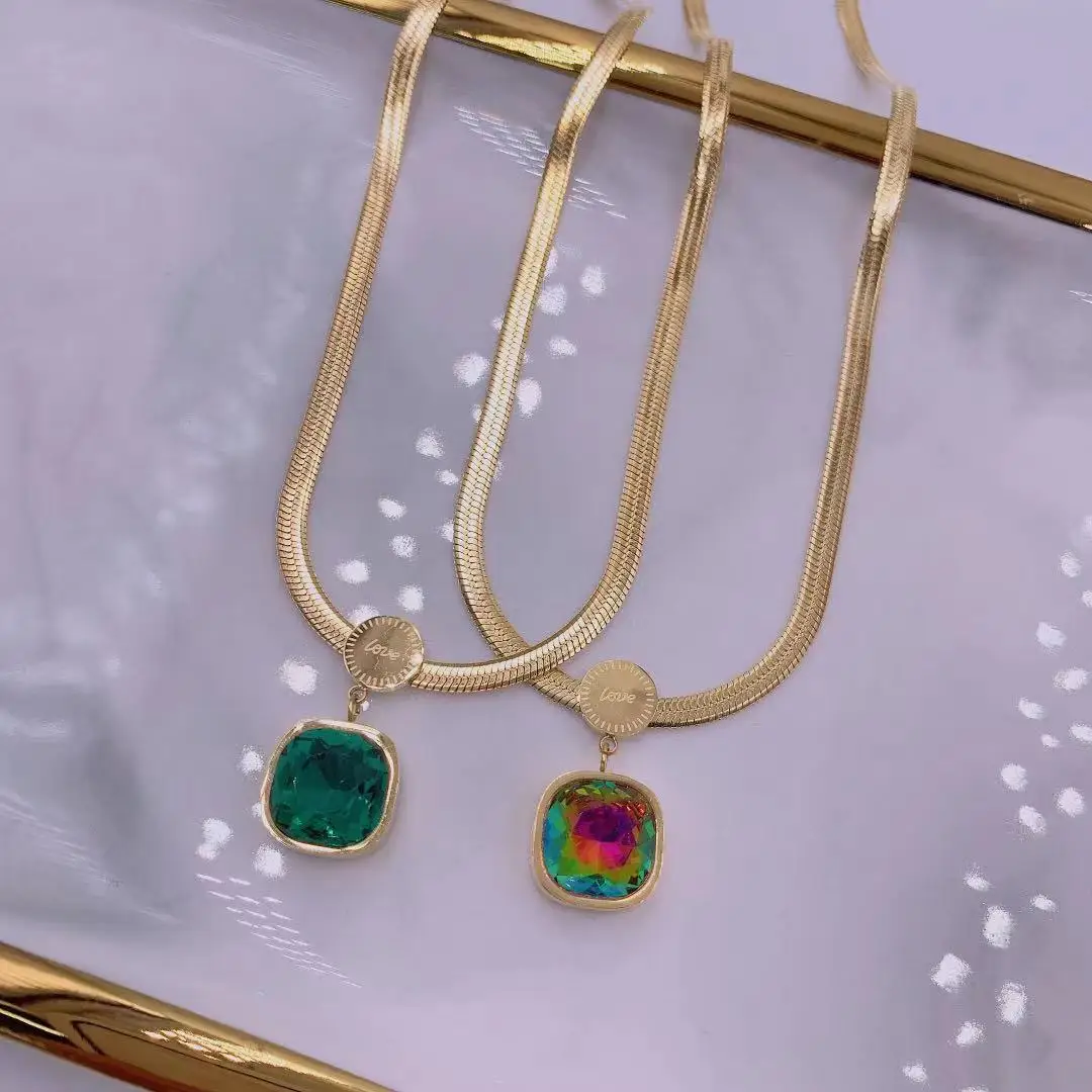 

Оптовая продажа Полудюжины 6 шт цепочка из нержавеющей стали ожерелье для женщин