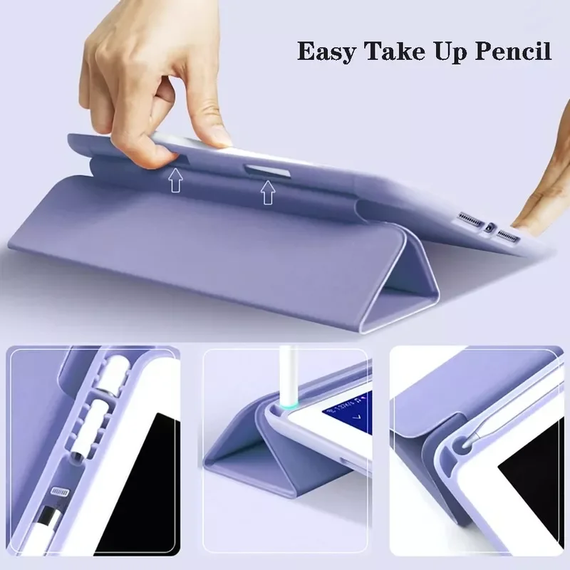 

2022 Trend For ipad Air 5 Air 4 10.9 2020 Pro 11 10.5 Air 9.7 2018 Mini Smart Cover With Pencil Holder iPad 9 10.2 7th 8th gener