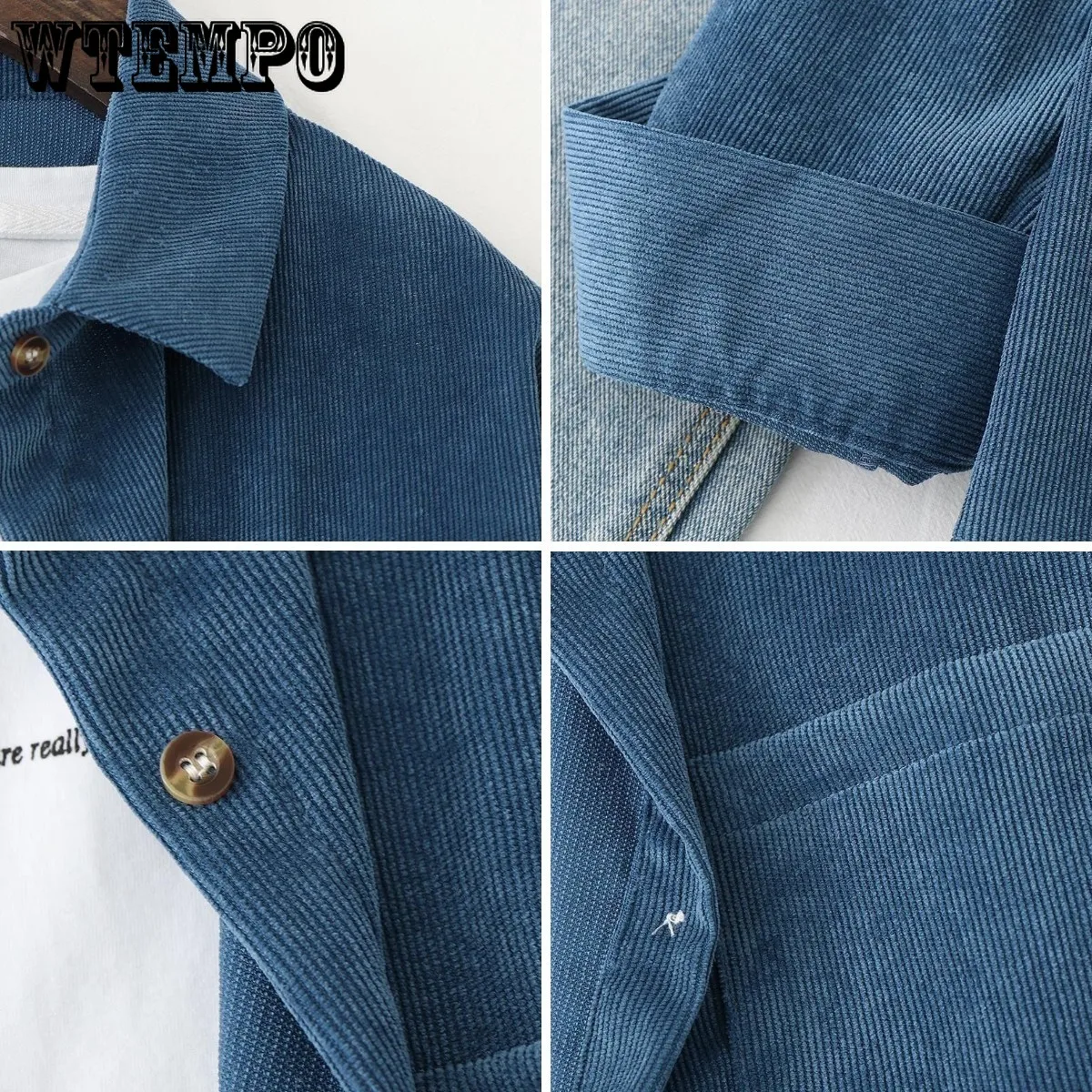 Corduroy Women Blouse Shirts Tunic Womens Tops and Blouses 2022 Womens Wear Long Sleeve Clothing Button Up Drop Shipping
