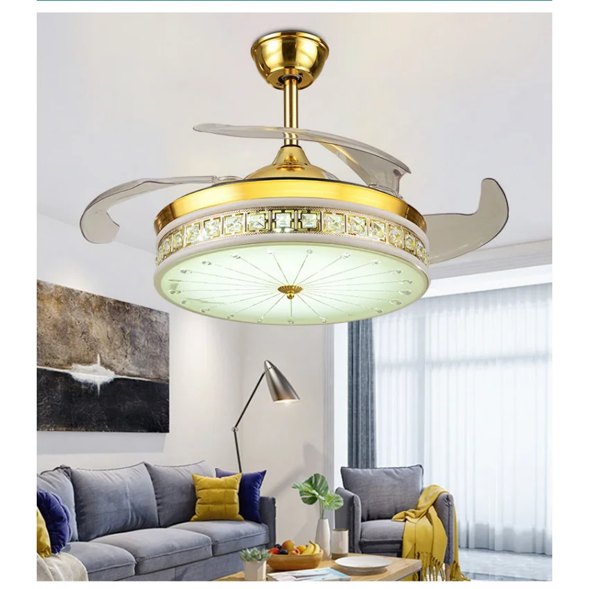 

Led Pendant Light Chandelier Fan Lamp Art Invisible restaurant simple modern home living room bedroom chandelier