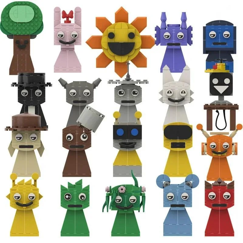 Sprunki Incredibox Bricks Музыкальная игра Строительные блоки Игры ужасов Фигурки Игрушки