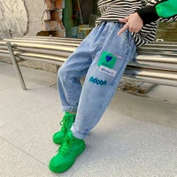 girl leggings kids baby%c2%a0long jean pants trousers 2022 simple spring summer cotton christmas outfit teenagers children clothing