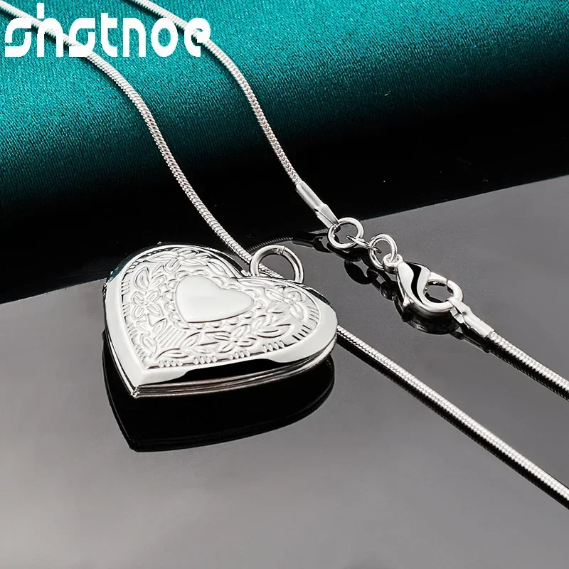 SHSTONE ожерелье из стерлингового серебра 925 пробы с рисунком сердца женское на