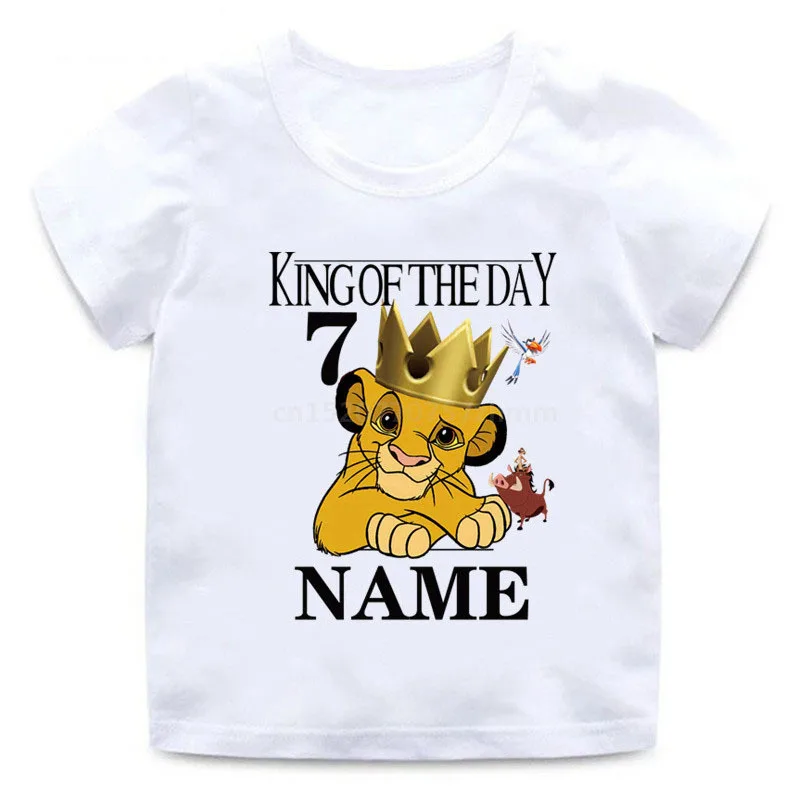 Детская футболка на день рождения с принтом цифр 1-10 футболки мультяшным рисунком