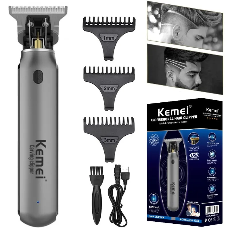 Hair Liners Clippers Men Beard Trimmer Zero Gapped T-Blade H