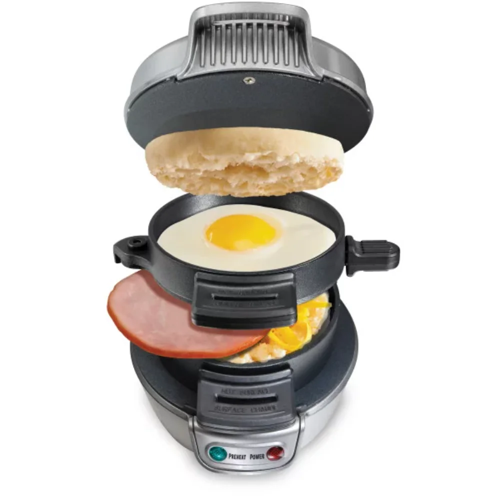

Breakfast Sandwich Maker, Silver, 25475 Waffle Machine