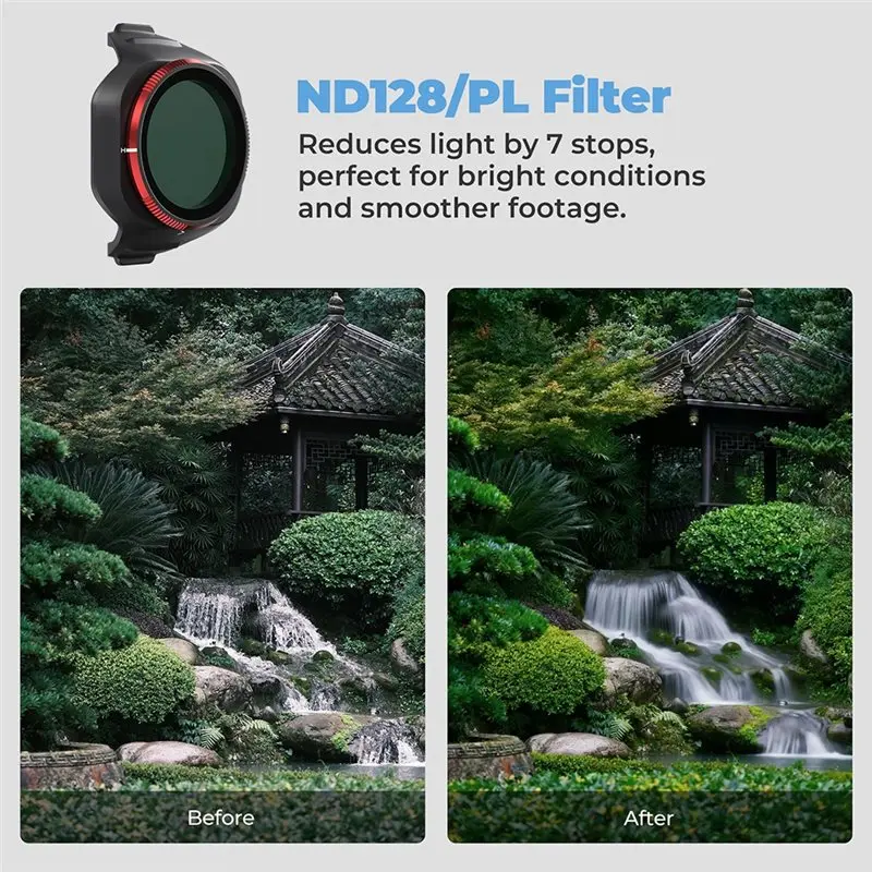 AS95-Набор из 6 ярких дневных NDPL фильтров для дрона DJI Mini 5 Pro - ND8PL, ND16, ND32, ND64, ND128, ND256PL для дрона C (art.: 3920d7fa5fee2) - 3920d7fa5fee2