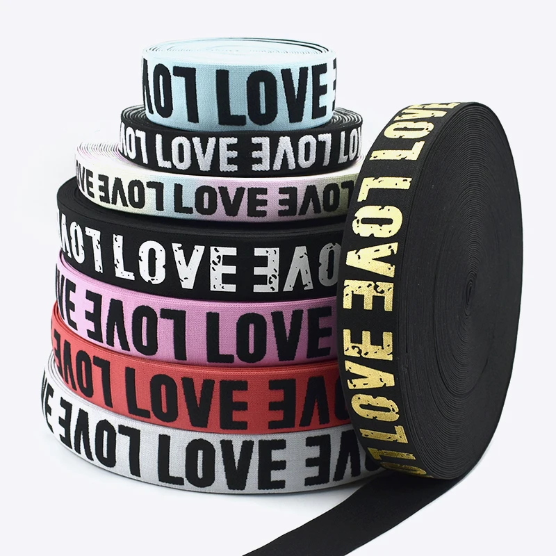 

Meetee 5/10M 25/40mm Polyester Jacquard Elastic Bands Nylon Rubber Band for Garment Waist Belt Sewing Elasticity Tape Accessory