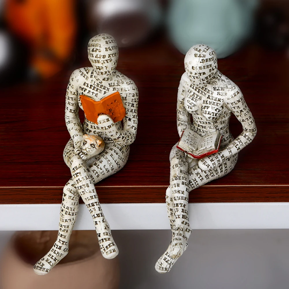 

Reading Woman Resin Statue Desktop Decoration Ornament Home Living Room Bedroom Decoration Home Sculpture Ornaments Decor