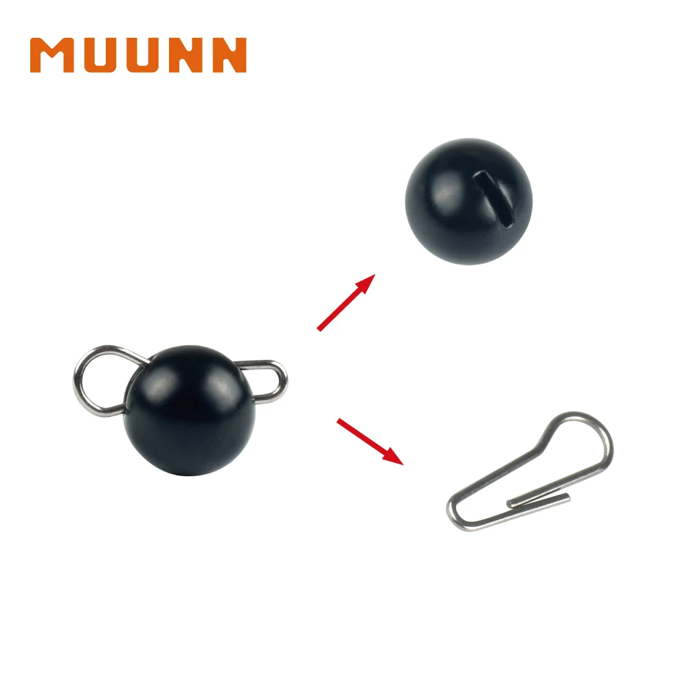 Фото MUUNN 10 шт. 0.3-3 г. Вольфрамовые грузила-чебурашки для нахлыстовой рыбалки, более чувствительные рыболовные аксессуары №1